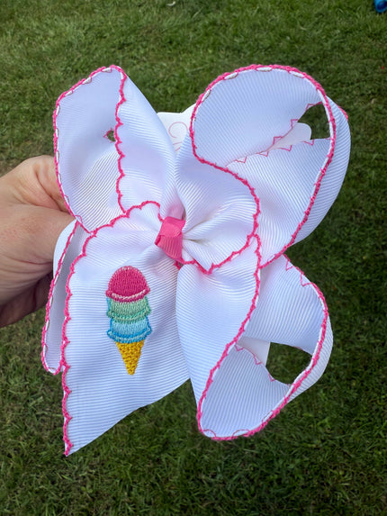 Sweet Scoop Ice-cream Cone Bow