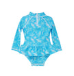 Baby Girls UPF50+ Alissa Infant Ruffle Rash Guard Swimsuit