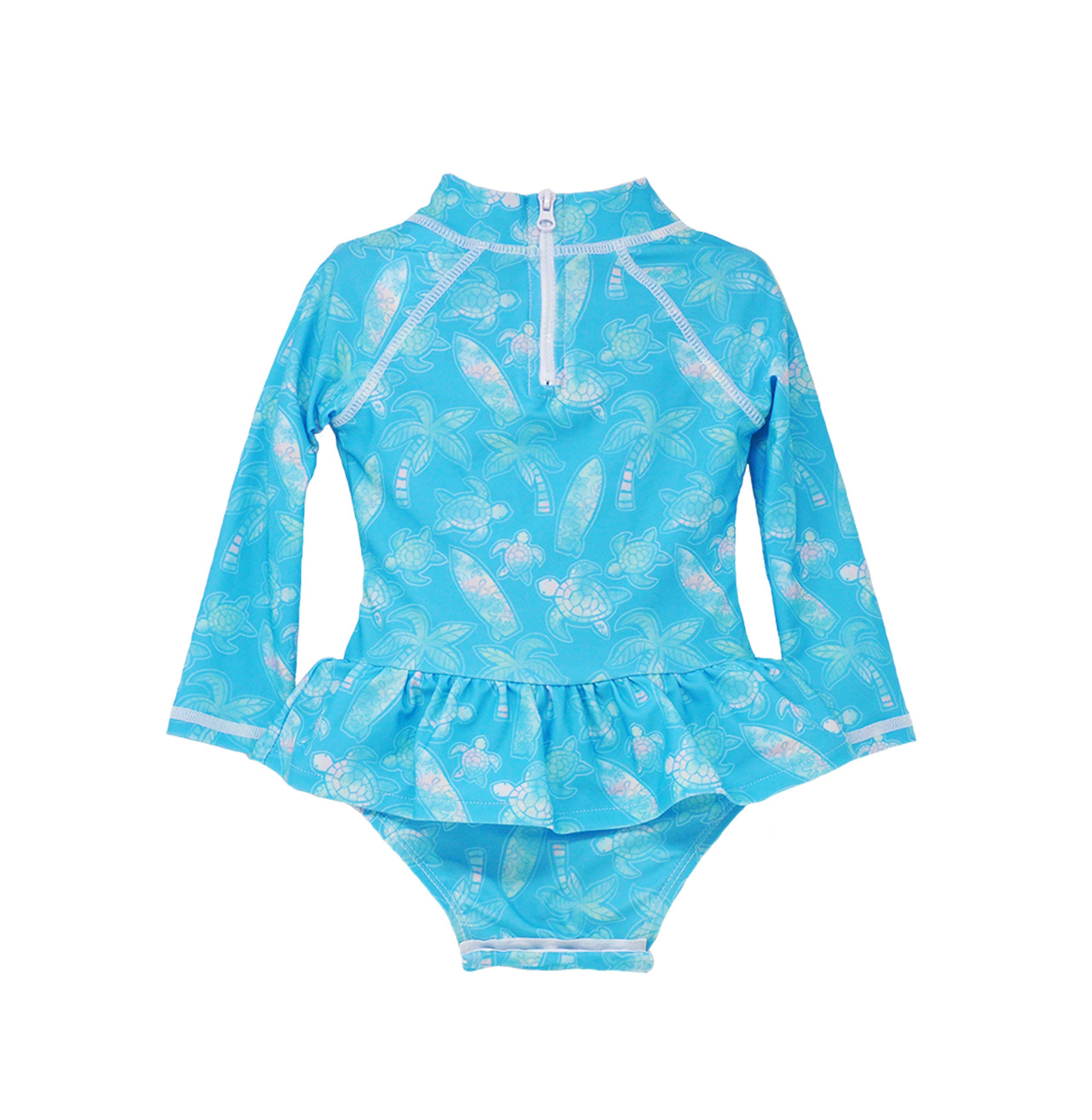 Baby Girls UPF50+ Alissa Infant Ruffle Rash Guard Swimsuit