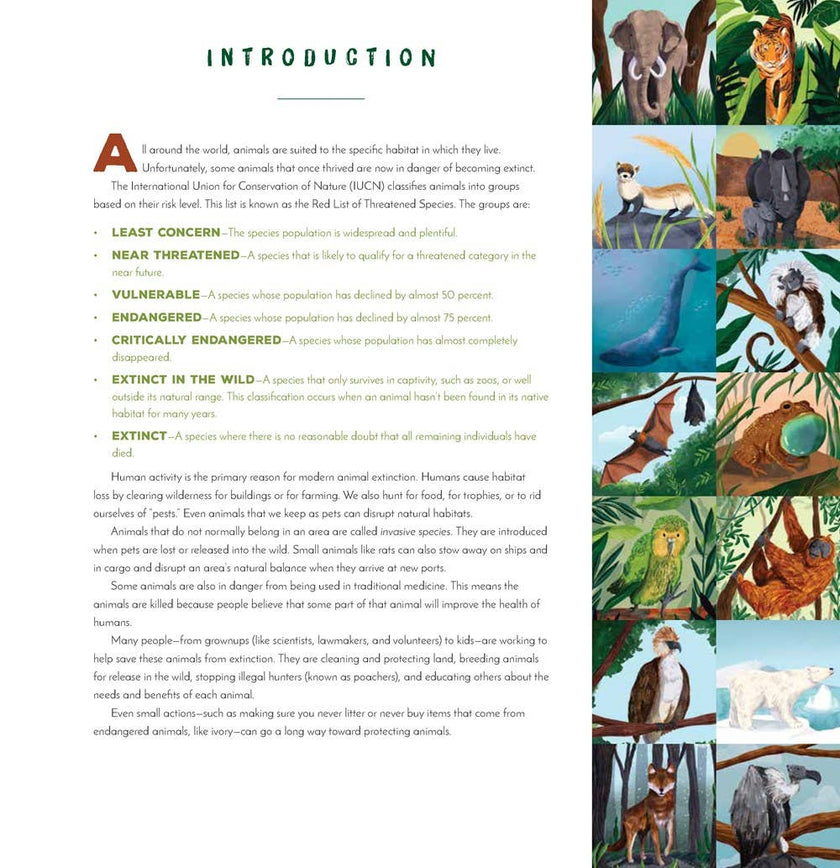 Hear Them Roar: 14 Endangered Animals - Kids' Hardcover Book