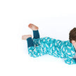 Beluga Whale Bamboo Convertible Footie Romper