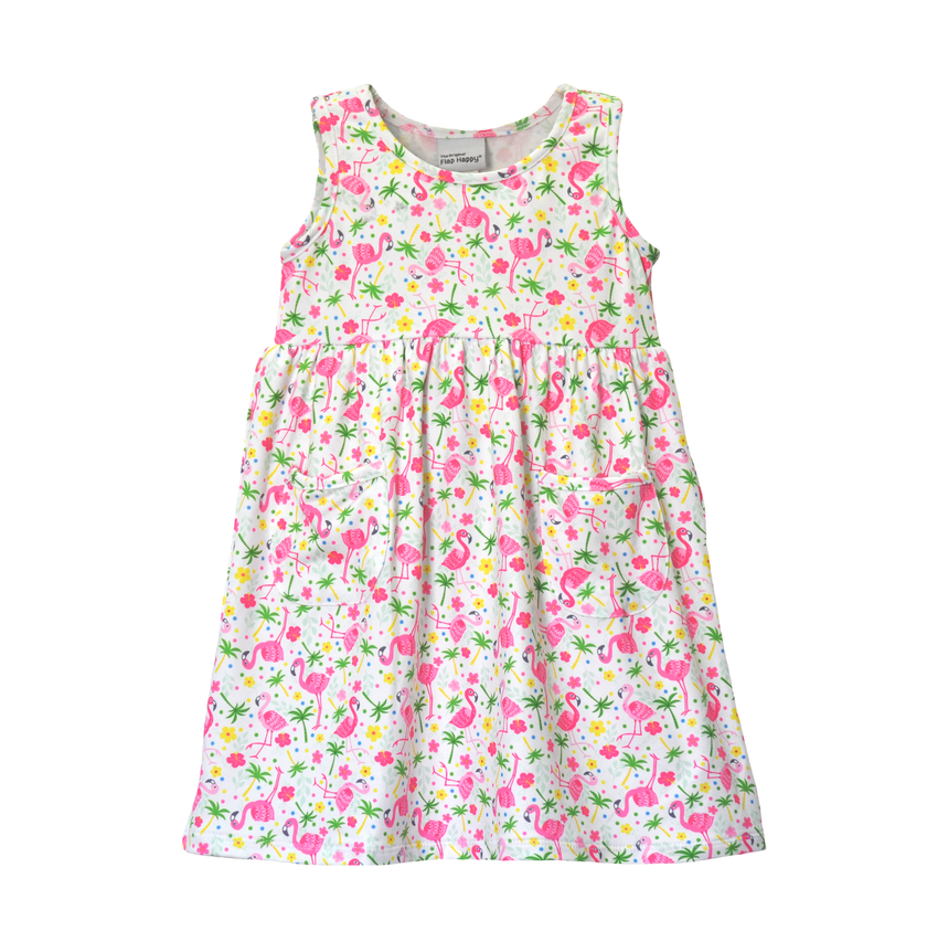 Kids UPF50+ Dahlia Sleeveless Dress with Pockets