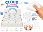 Plain White Cloud Crunchy Squishy Toy