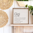 Gigi Definition Sign