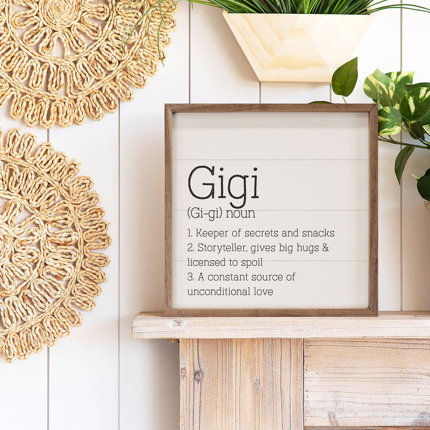Gigi Definition Sign