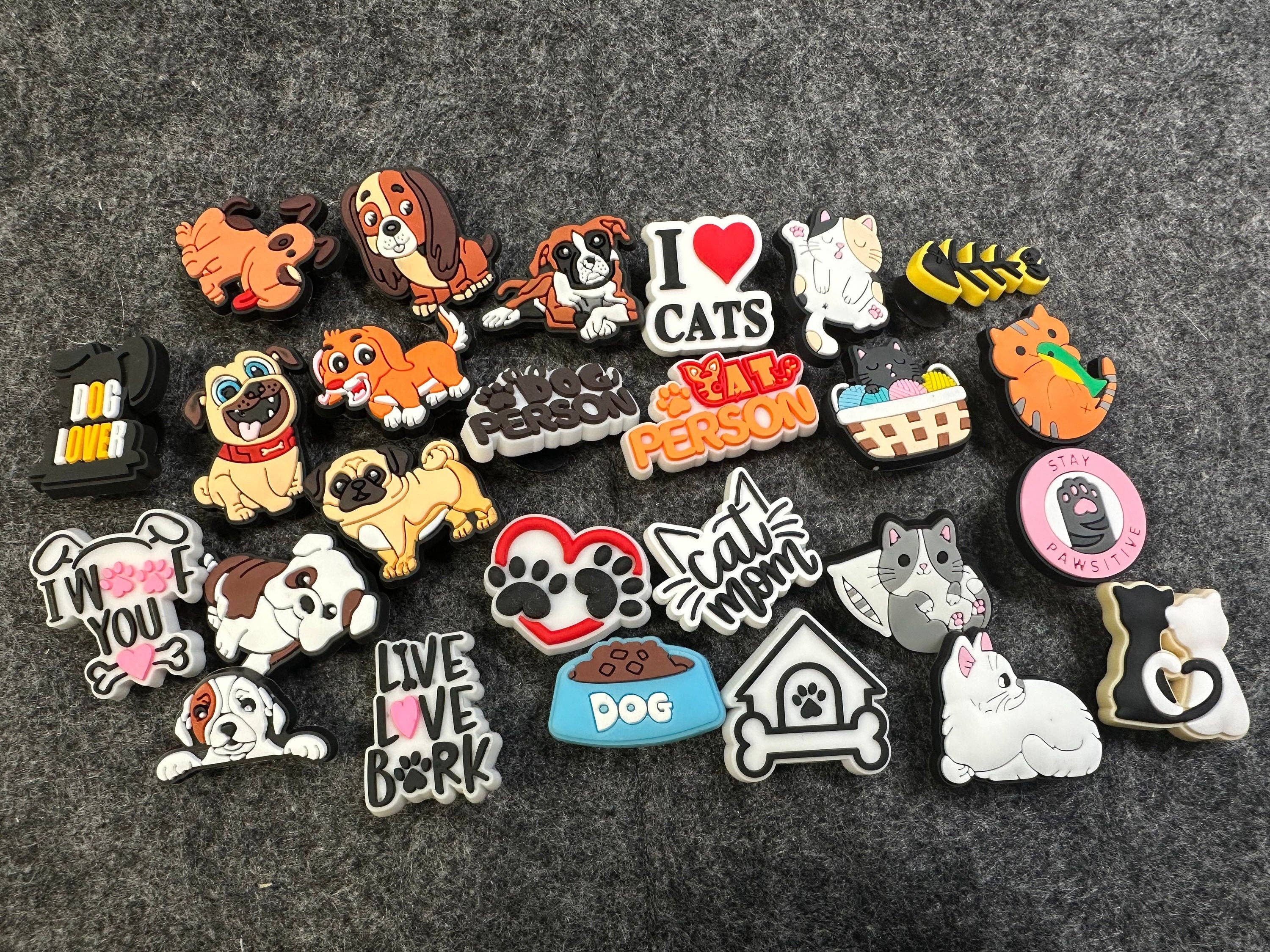 Dog and Cat Shoe Charms
