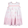 Pink Rose Eyelet Empire Dress