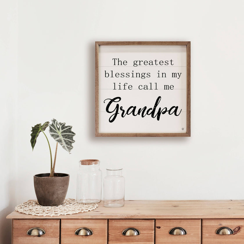 Call Me Grandpa Sign