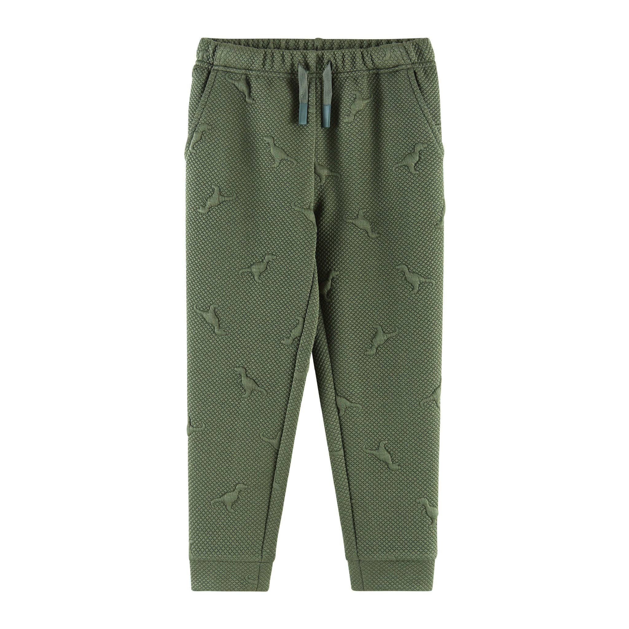 Kids Embossed Lounge Set | Green Dino