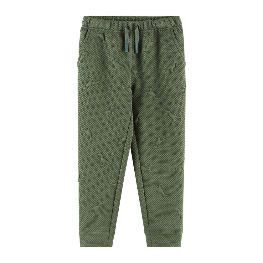 Kids Embossed Lounge Set | Green Dino