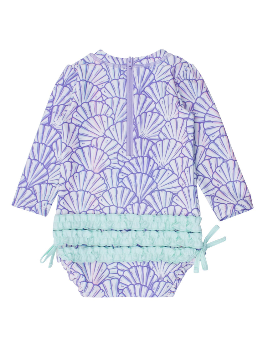 Magical Mermaid Long Sleeve One Piece Rash Guard