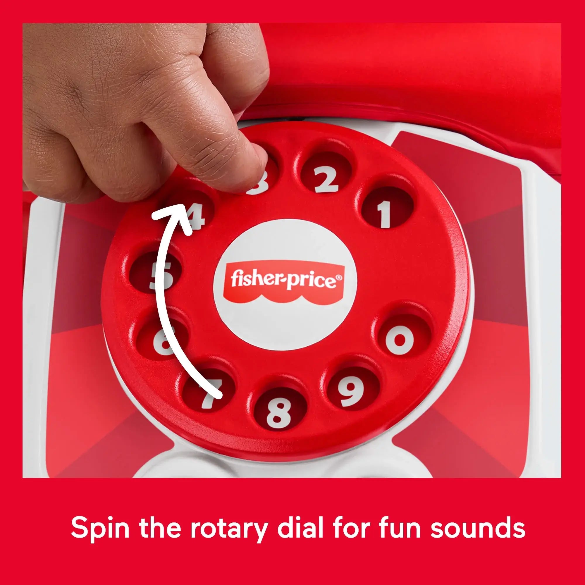 Fisher-Price Red Chatter Telephone Baby & Toddler Pull Toy