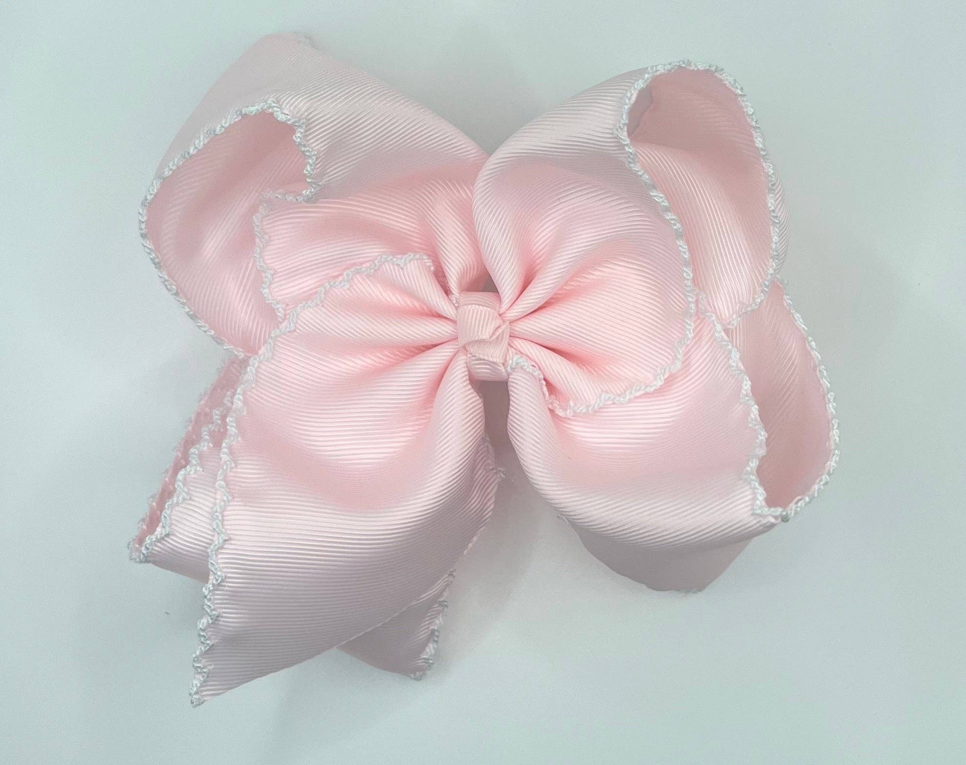Extra Fun Solid Moonstitch Hair Bows (6in)