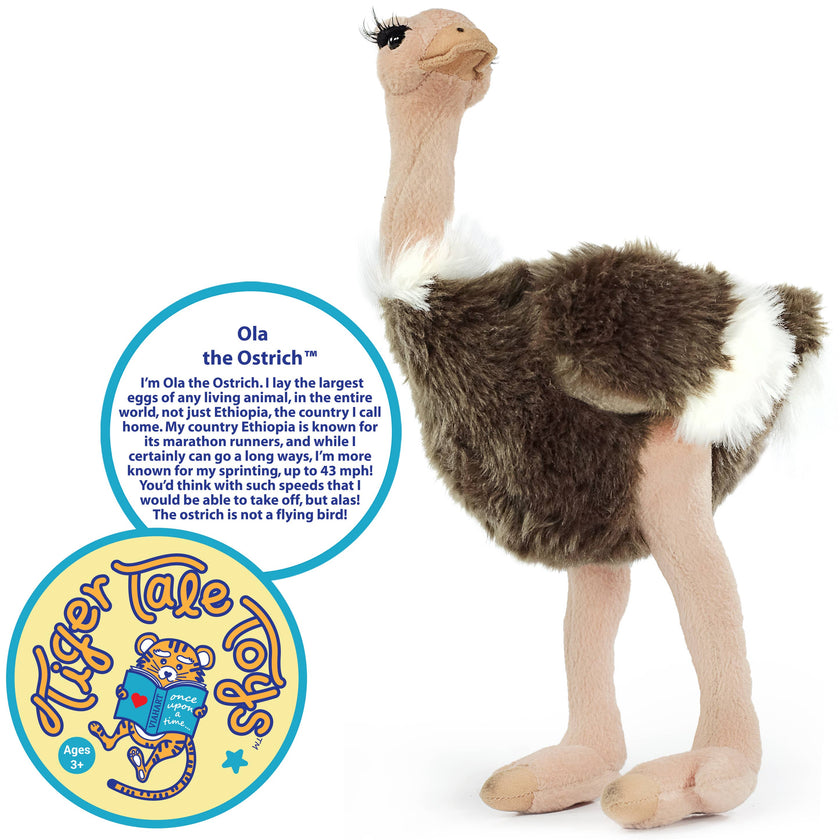 Ola The Ostrich | 12 Inch Stuffed Animal Plush