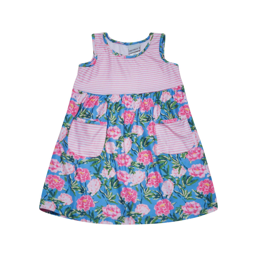 Kids UPF50+ Dahlia Sleeveless Dress w/ Pockets for Girls