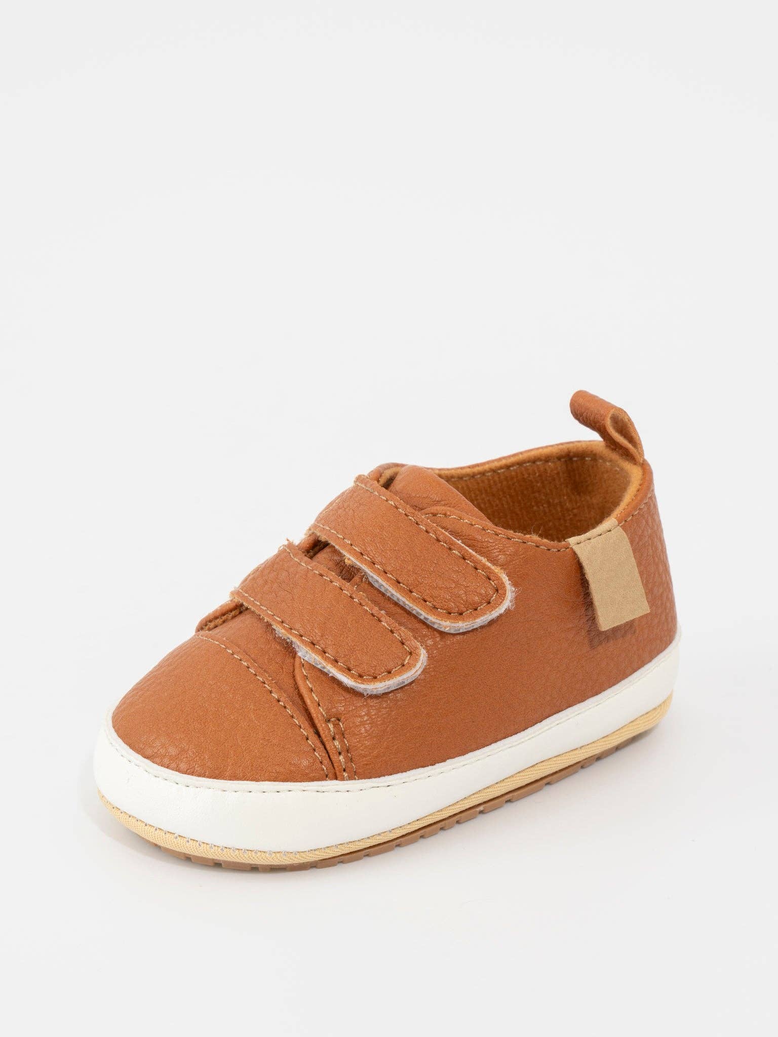 Double Strap Baby Shoe Brown