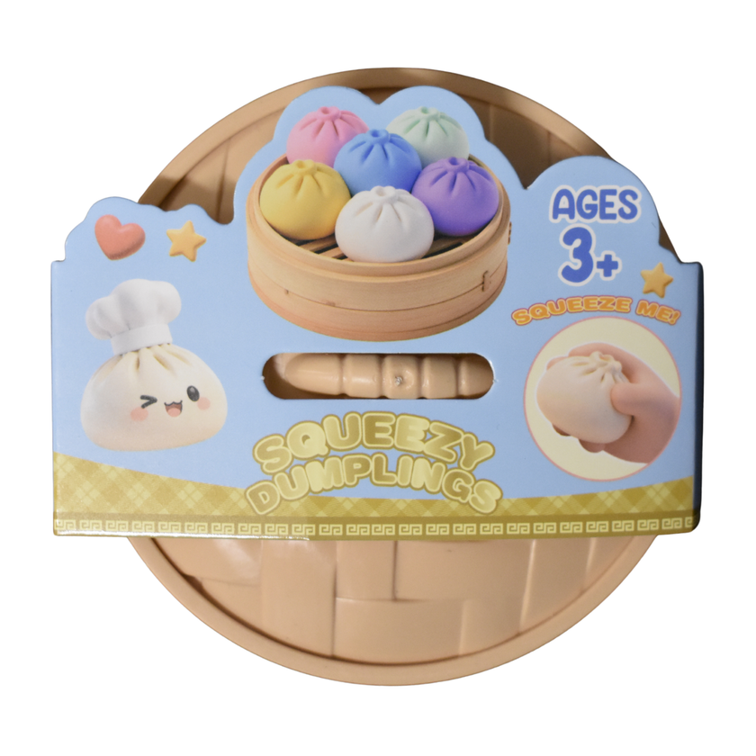 Squeezy Dumpling Squishy Mystery Toy – Assorted Colors