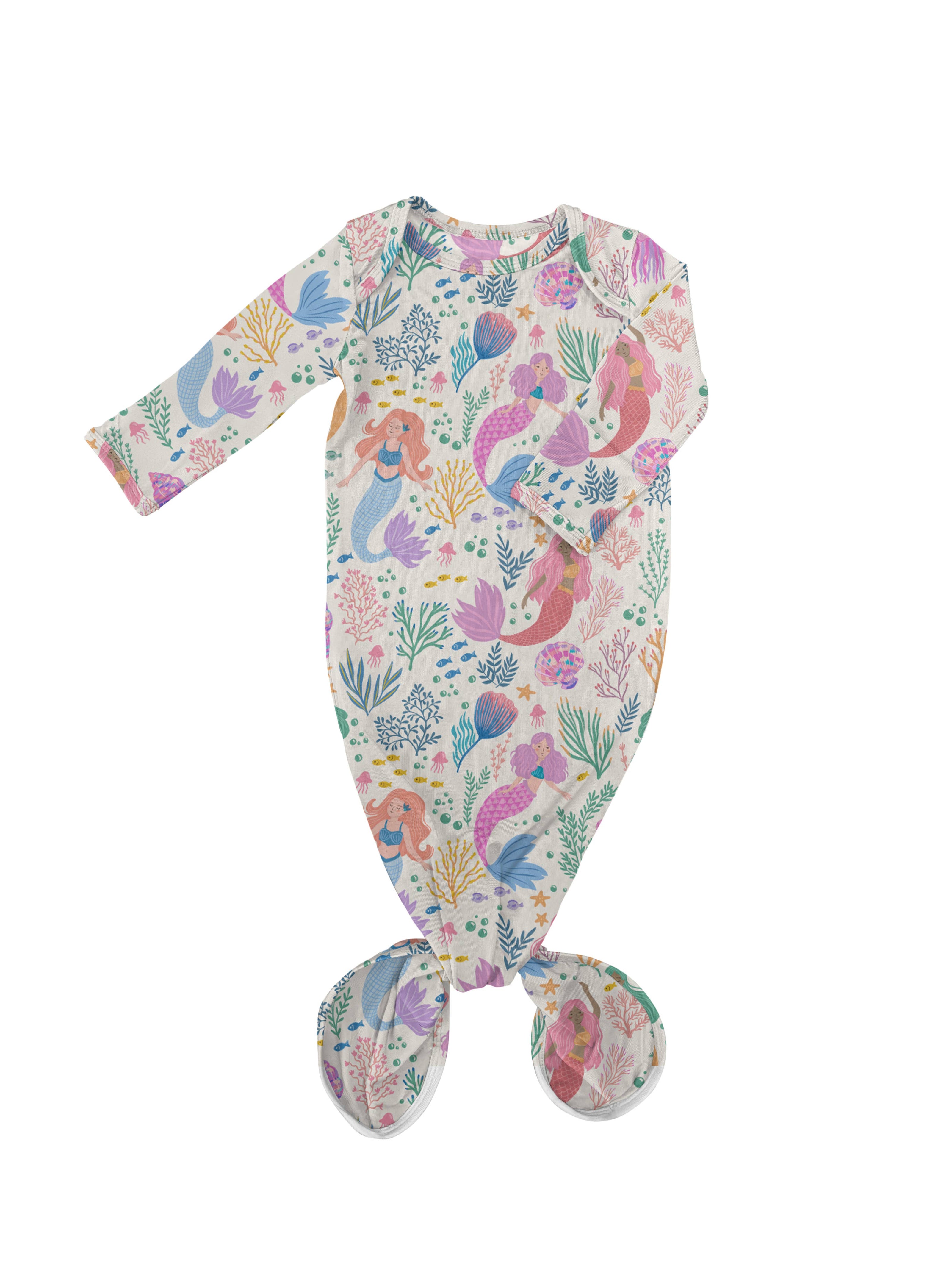 Mermaid Beach Knotted Infant Gown