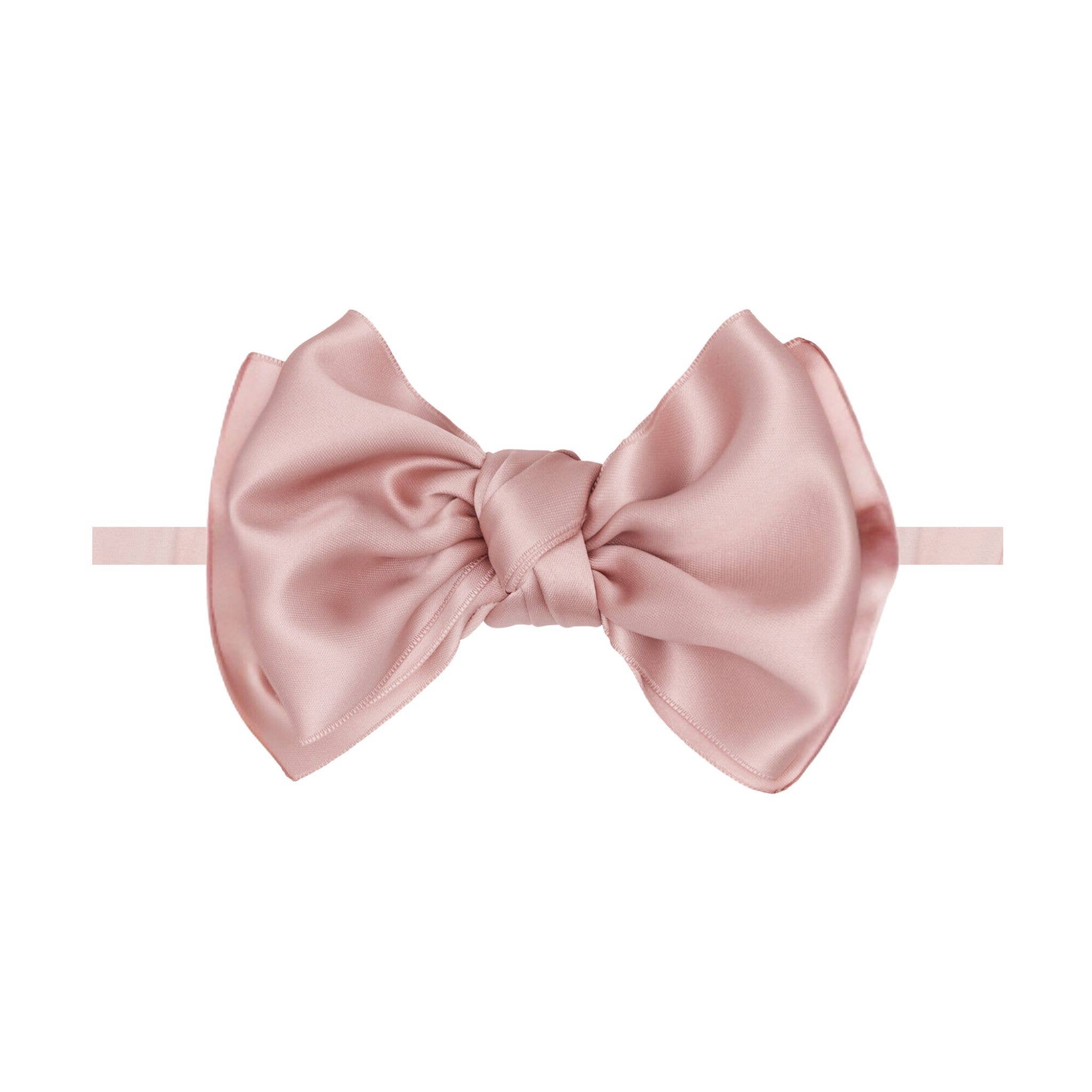 Baby Bling® Satin FAB® Skinny nylon headband with satin bow