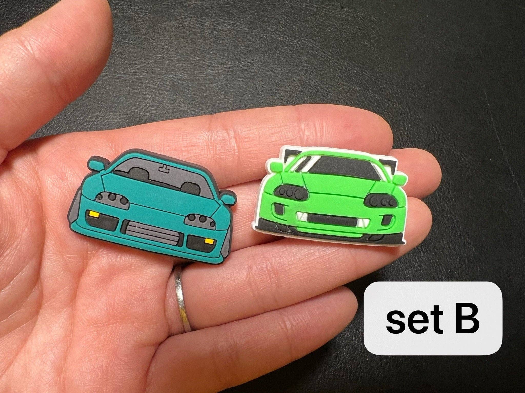 Pick your own Cars race cars shoe charms