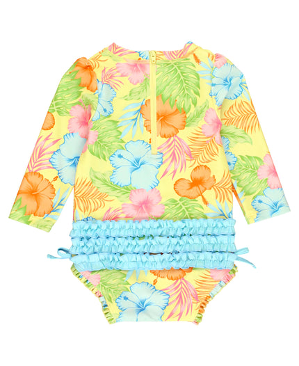 Happy Hula Long Sleeve One Piece Rash Guard