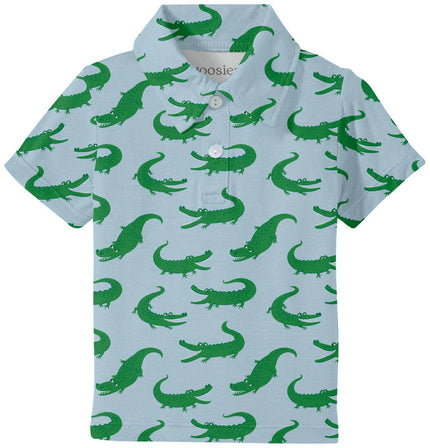Blue Alligators Bamboo SS Polo Shirt