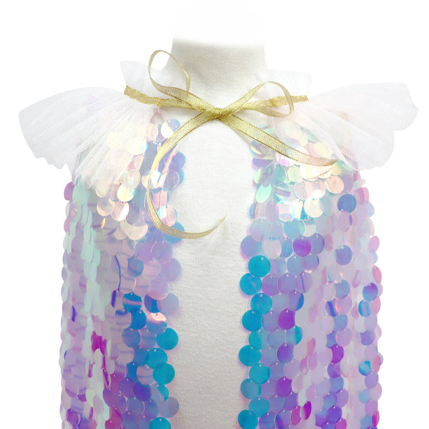 Shimmering Mermaid Sequined Party Cape