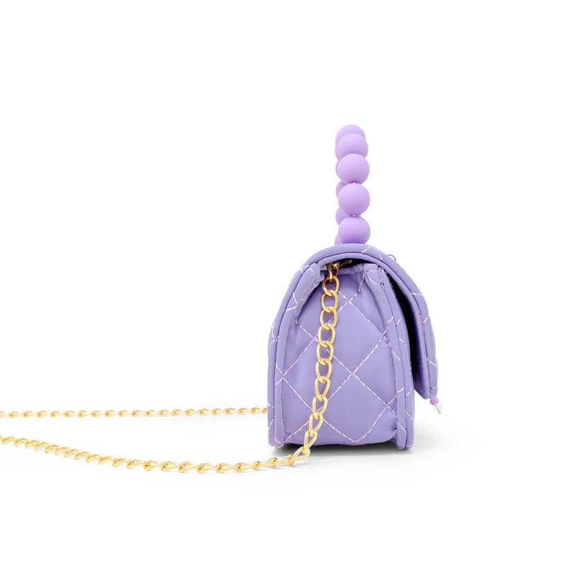Pearl Handle Message Charm Handbag for Kids