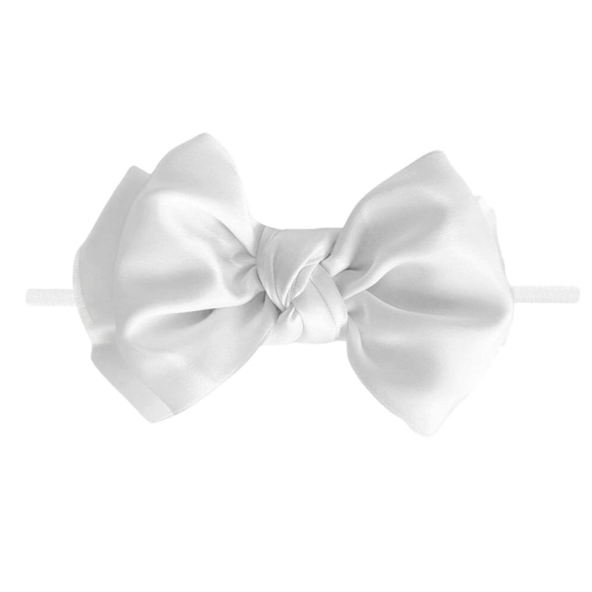 Baby Bling® Satin FAB® Skinny nylon headband with satin bow
