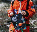 Crinkle Tag Sensory Toy-Space Rockets