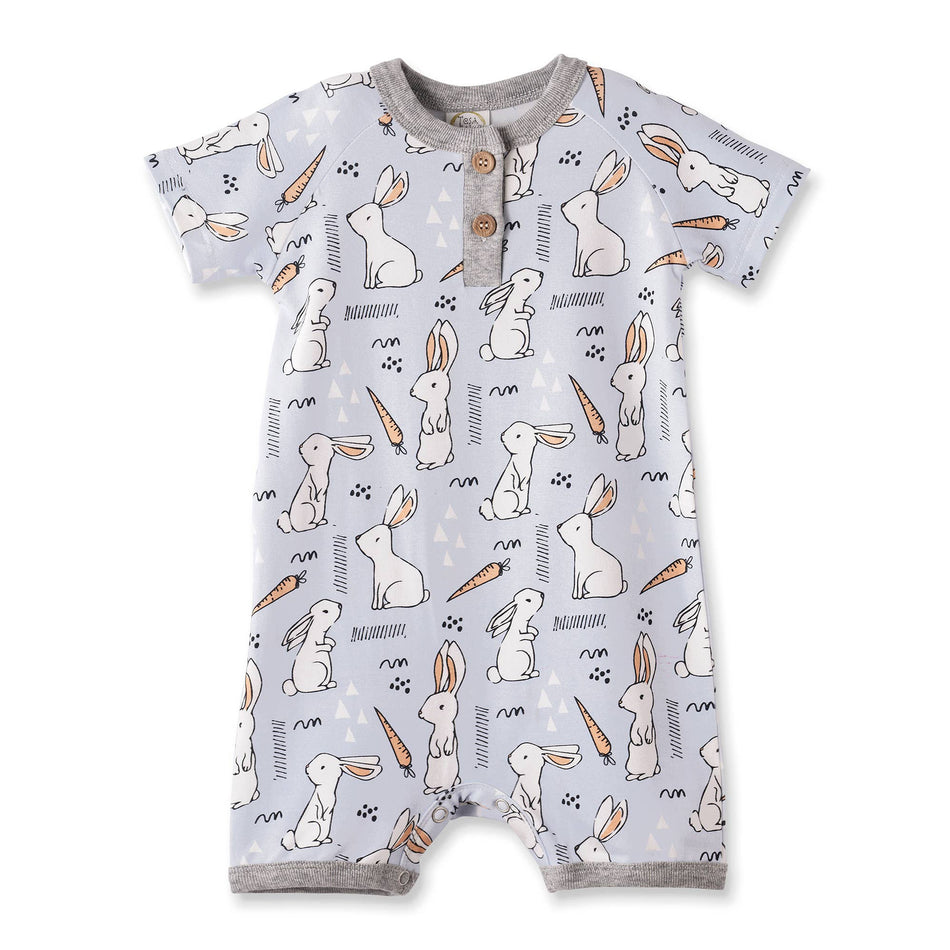 Cottontail Crew Bamboo Easter Shorty Romper for Baby Boys