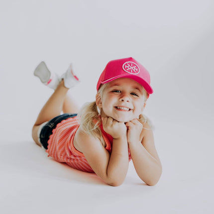 Mini X Premium Trucker Hat - Hot Pink