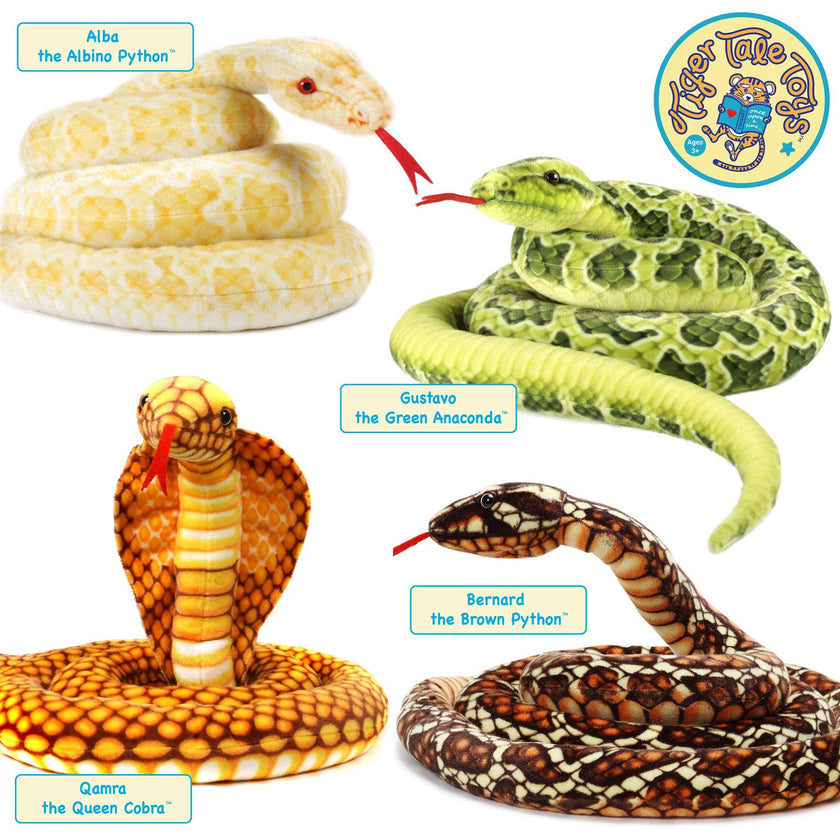 Bernard The Brown Python | 114 Inch Stuffed Animal Plush