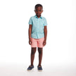 Kids Short Sleeve Buttondown Set | Geo Shark