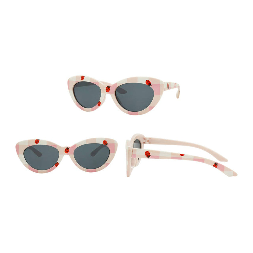 Kids Sunglass with Case Hat Bag Premium Set Girls Combo New