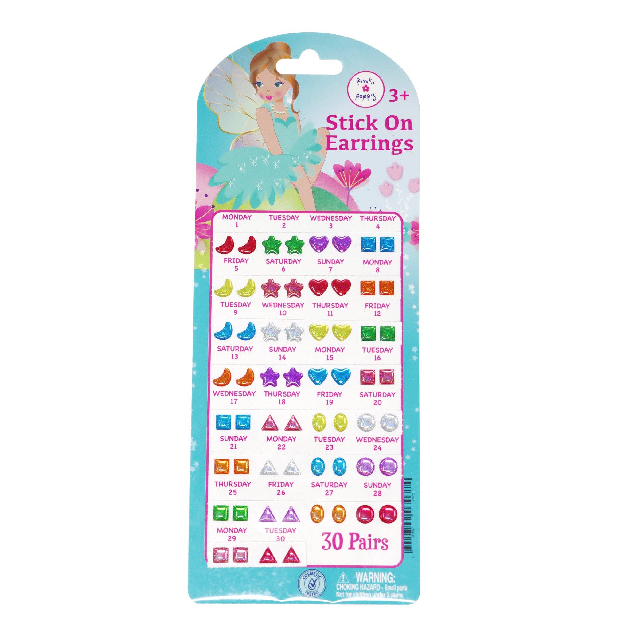30 Pairs Fairy Butterfly Friends Stick On Earrings | Pack of 12