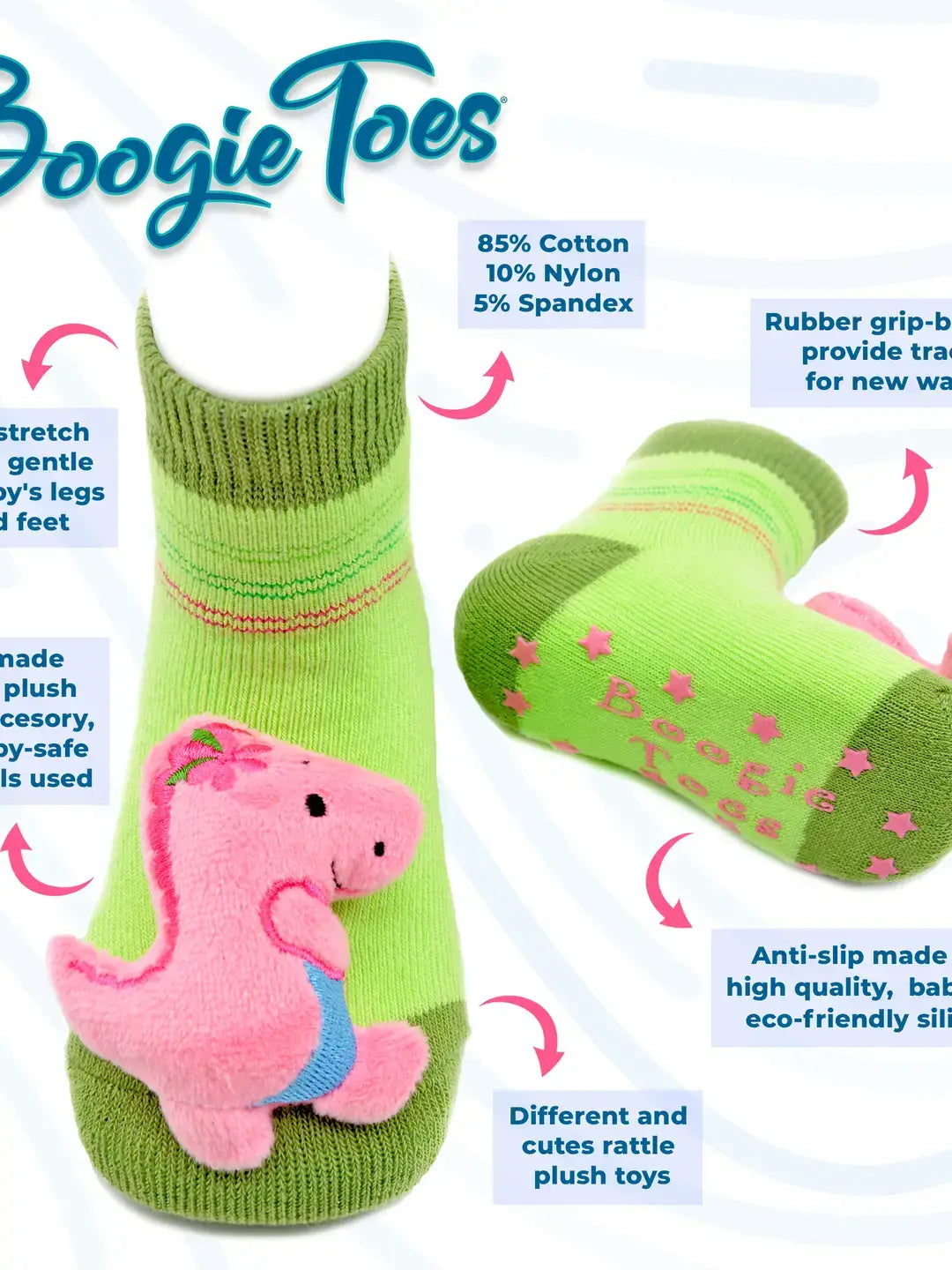 Baby Dolphin Rattle Socks