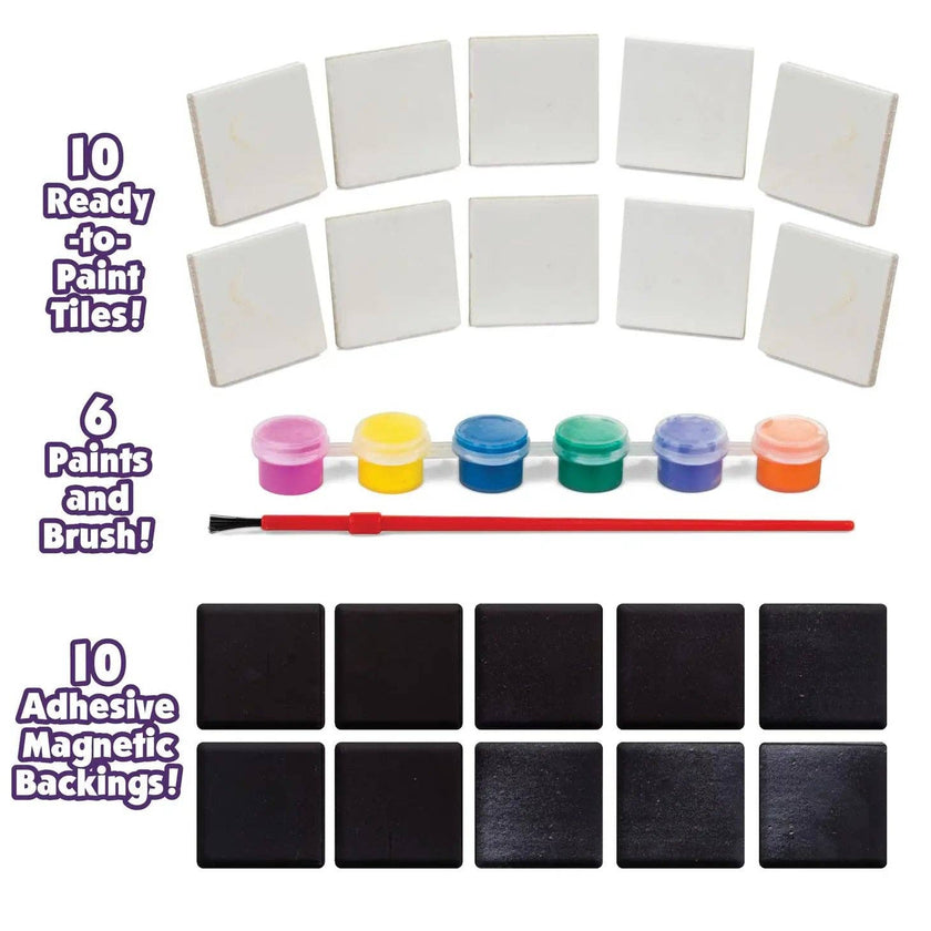 Magnetic Mini Tile Art - Make Your Own Paint Art Craft Set Toy for Kids