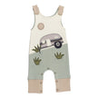 Camper Organic Applique Harem Romper GOTS-certified