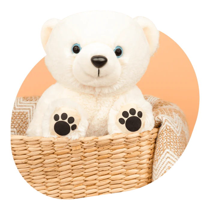 Polar Bear The Venture Trackable Plush Stuffed Animal