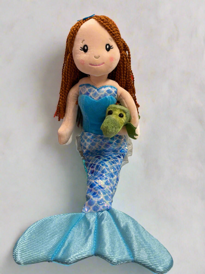 Mermaid w/ Alligator Doll Stuffed Animal (Pick your Mermaid)