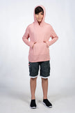 Boys Long Sleeve Hooded Sun Shirt - Salmon