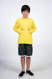 Boys Long Sleeve Hooded Sun Shirt - Yellow