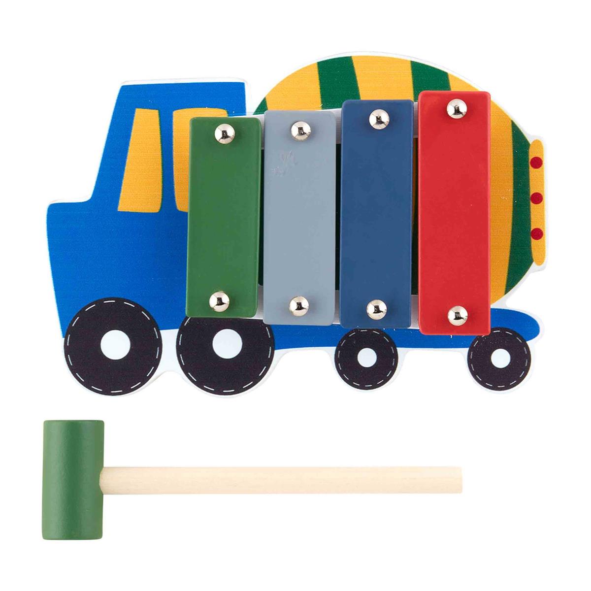 Blue Construction Xylophone Toy