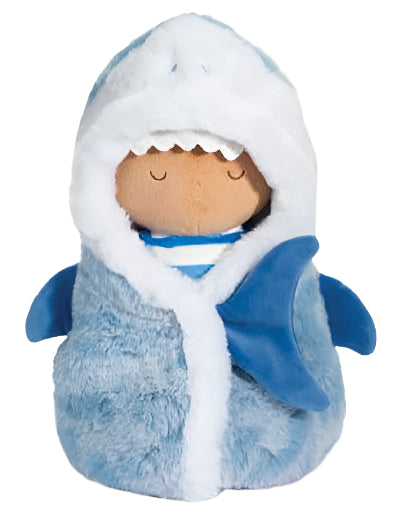 Shark Wrapped Baby Plush Doll