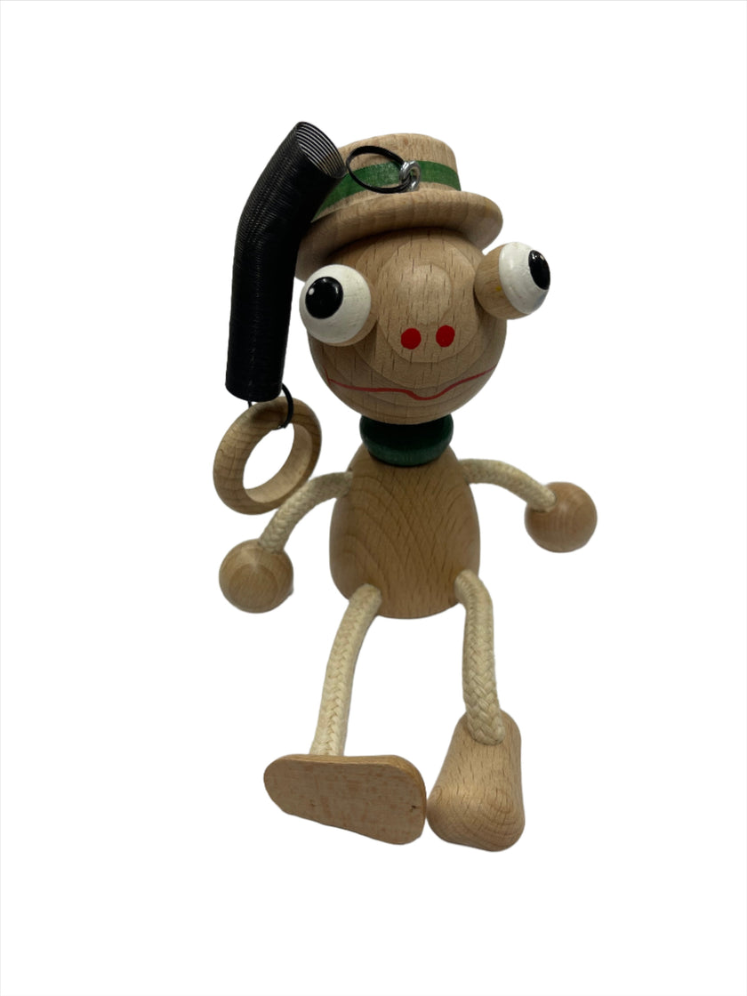 Wooden bouncy spring toys made in Germany.