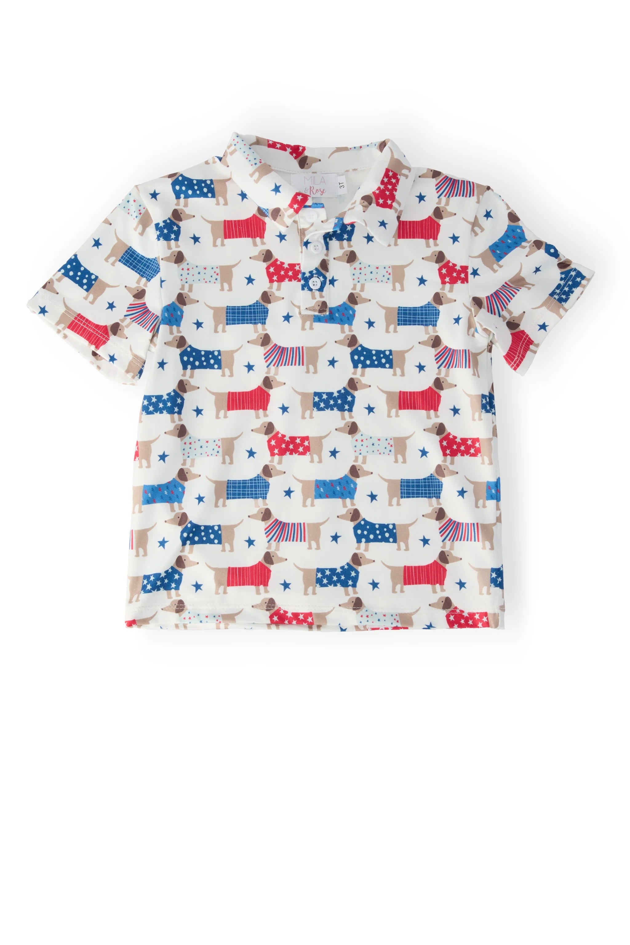 Patriotic Pups Short Sleeve Polo