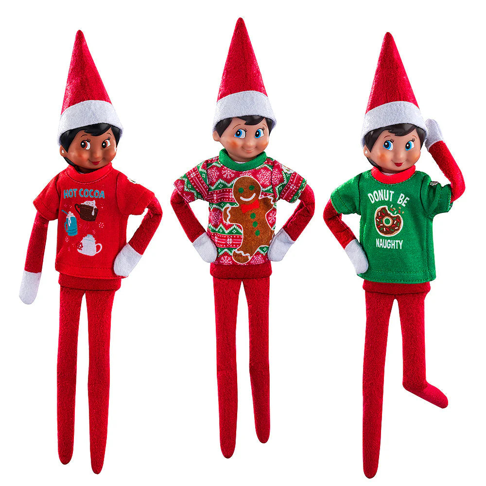 Elf on the Shelf Claus Couture Festive Fun T-Shirt Set