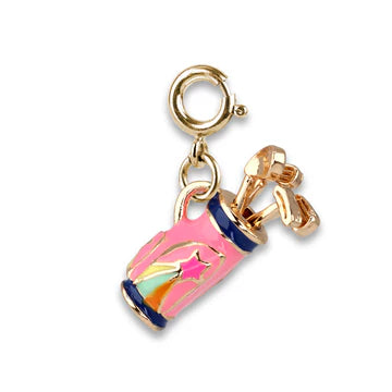 Gold Rebel Girls Golf Club Charm