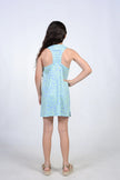 Jersey T-Back Dress - Daisy Swirl